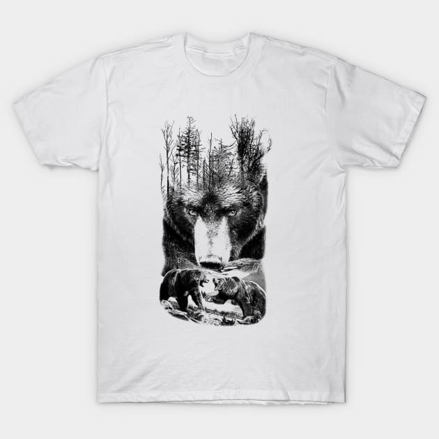 Bear Forest T-Shirt by hitext